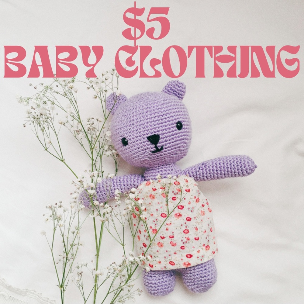 $5 baby clothing or 4 items for $15  🧸 🍼👶